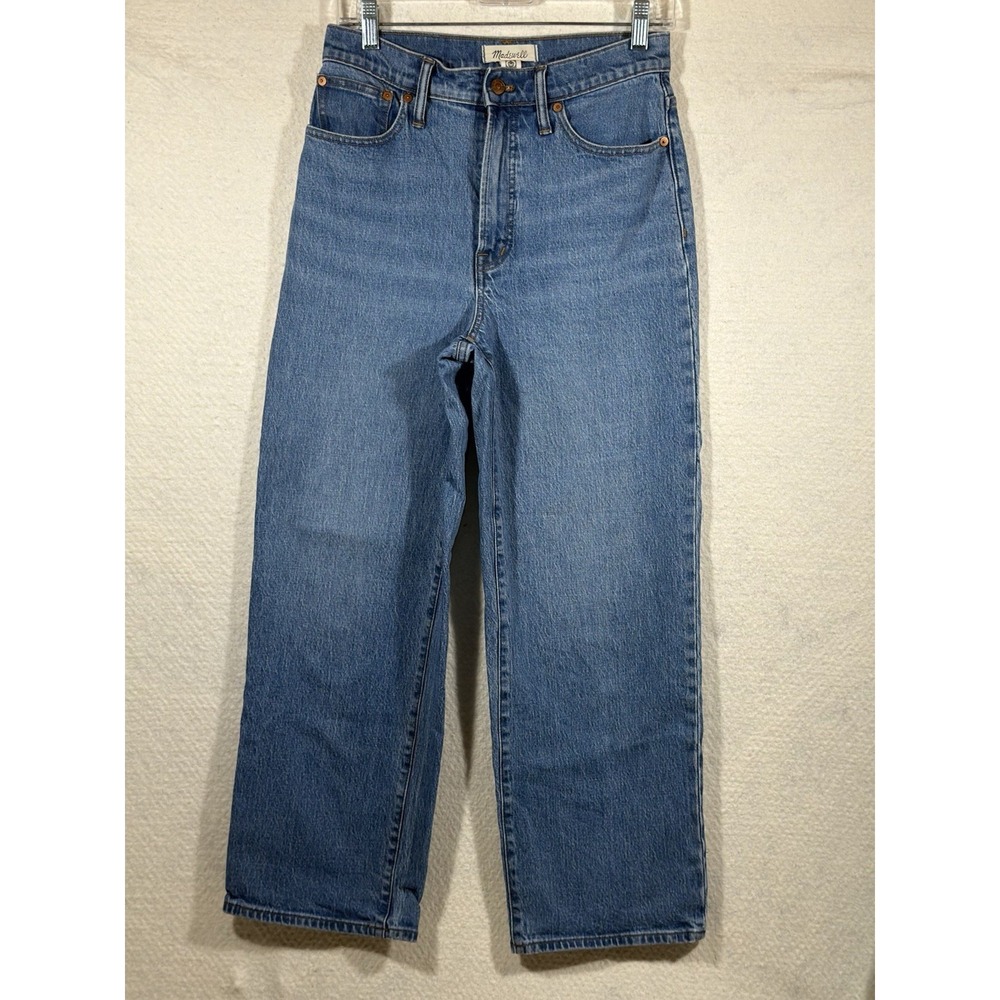 Madewell Perfect Vintage Wide Leg Crop Jeans Womens 27 Blue Denim 90s Classic